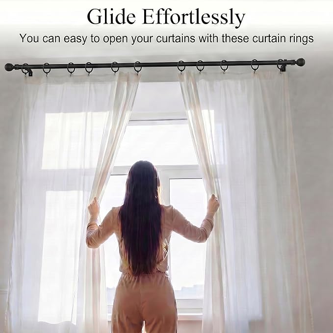 50 Pcs Curtain Rings and Hooks 1.52 Inch - Image 4