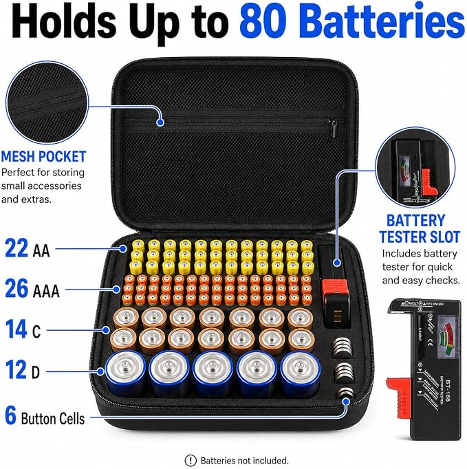 Comecase Battery Organizer Case - Image 2
