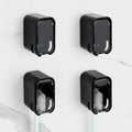 4 Pack Toothbrush Holders for Bathrooms Shower, Wall Mount Toothbrush Organizer by LUEXBOX