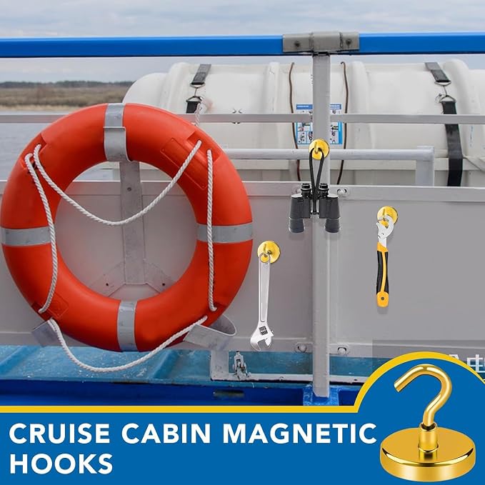 LOVIMAG Magnetic Hooks for Cruise Essentials 2026 Cabins Door 12 P-130LBS - Image 2