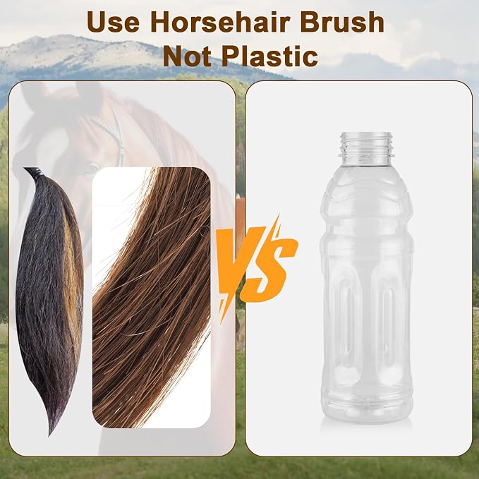 3-Piece 100% Horse Hair Shoe Brush Kit - Image 4