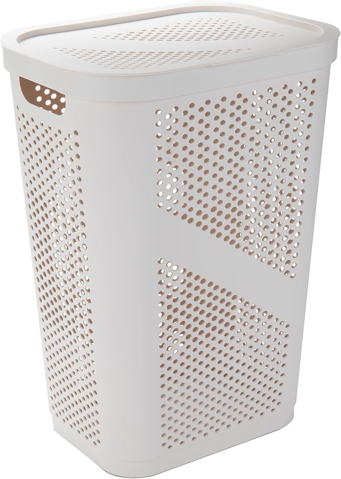 Mind Reader 60L Slim Laundry Hamper, Clothes Basket, Ventilated - Image 6