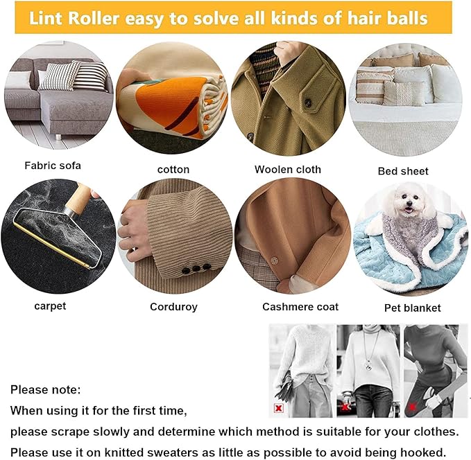 SUOXU Lint Remover Portable Pet Hair Remover, Reusable Lint Fabric Shaver - Image 4