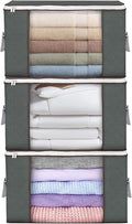 90L Large Storage Bags, 3 Pack Clothes Storage Bins Closet Organizers | by BuddingJoy-BuildaJoyfulLifeforYou