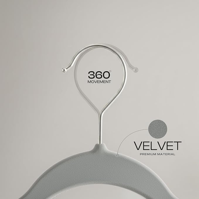 Utopia Home Velvet Hangers 20 Pack - Image 4