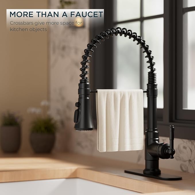 FORIOUS Vintage Black Kitchen Faucet - Image 8