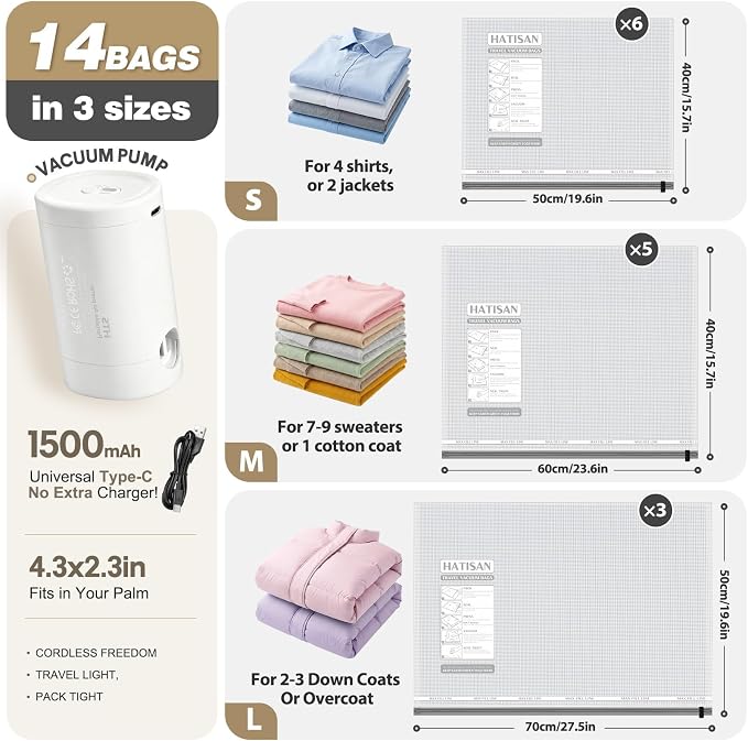 Vacuum Seal Bags for Clothing Travel - Image 4