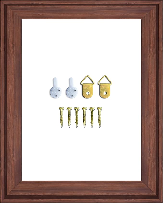 DIY Canvas Floater Frames for Canvas Paintings: 1.25" Deep Floating Frame for Finished Canvases (Dark Brown 14x14 inches)