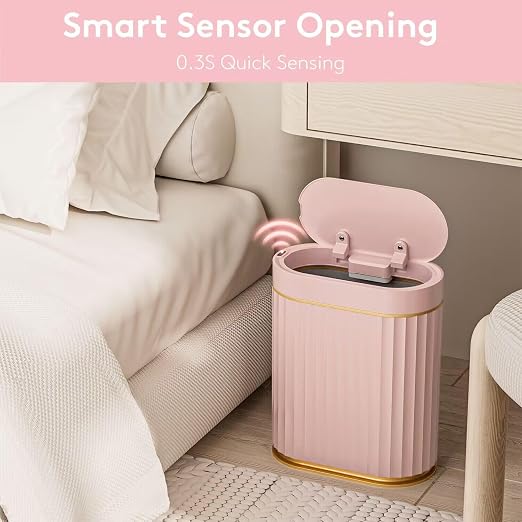ELPHECO Sensor Trash Can with Lid, 2 Gallon, Bathroom Trash Bin, Waterproof - Image 4