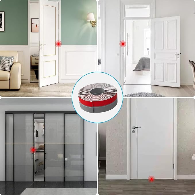 Heavy-Duty 2Inch x 36FT Door Weather Stripping, Extra Thick 2mm Door Draft - Image 7