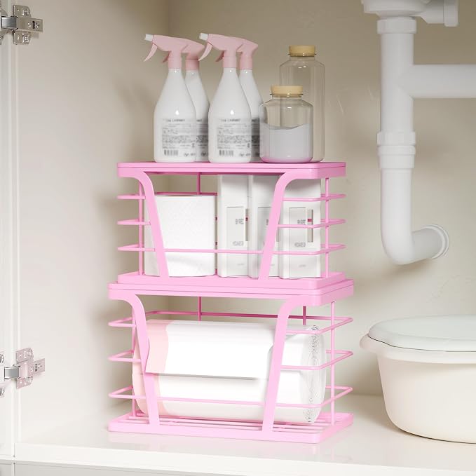 TIDIIABODE 2 Pack Pink Trash Bag Holder - Image 4