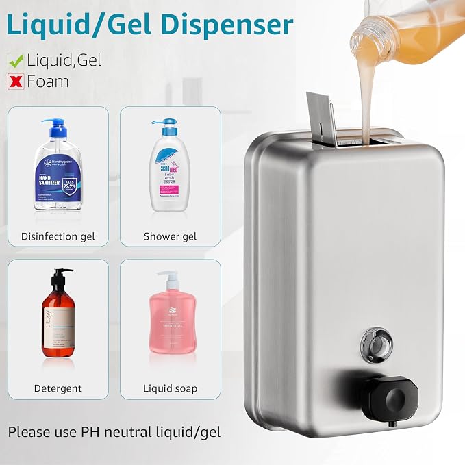 Commercial Wall Mount Soap Dispenser - Image 5