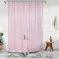 Barossa Design Clear Pink Long Shower Curtain Liner 72x78 by BarossaDesign