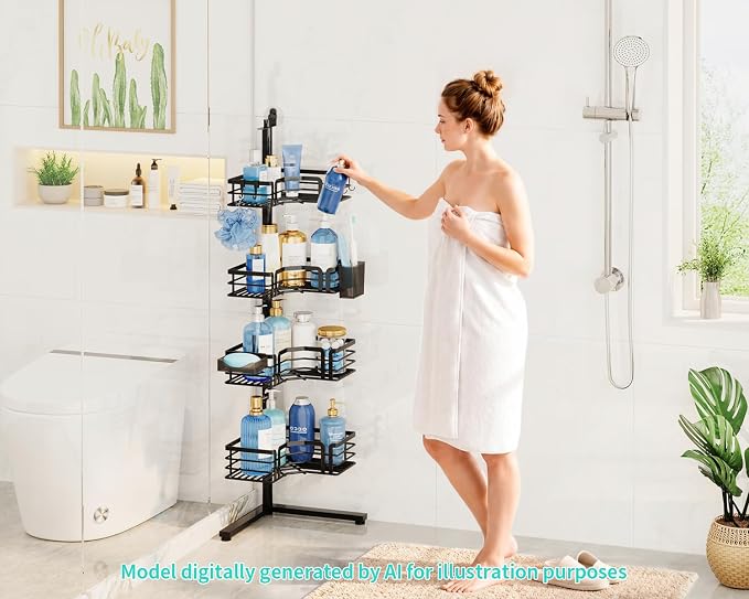 HapiRm Corner Shower Caddy Stand - Image 8