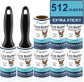 Lint Rollers for Pet Hair, 512 Sheets, 8 Refills + 2 Handles by skytogether
