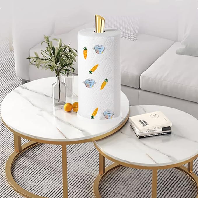 Gold Paper Towel Holder Countertop, Marble Paper Towel Holder Used - Image 4