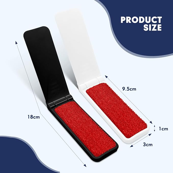 Kerros Foldable Lint Brushes for Clothes and Pet Hair, 4 Pack - Image 3