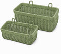 AceList Wall Hanging Basket, Boho Style Hand-Woven Hanging Storage Baskets by AceList