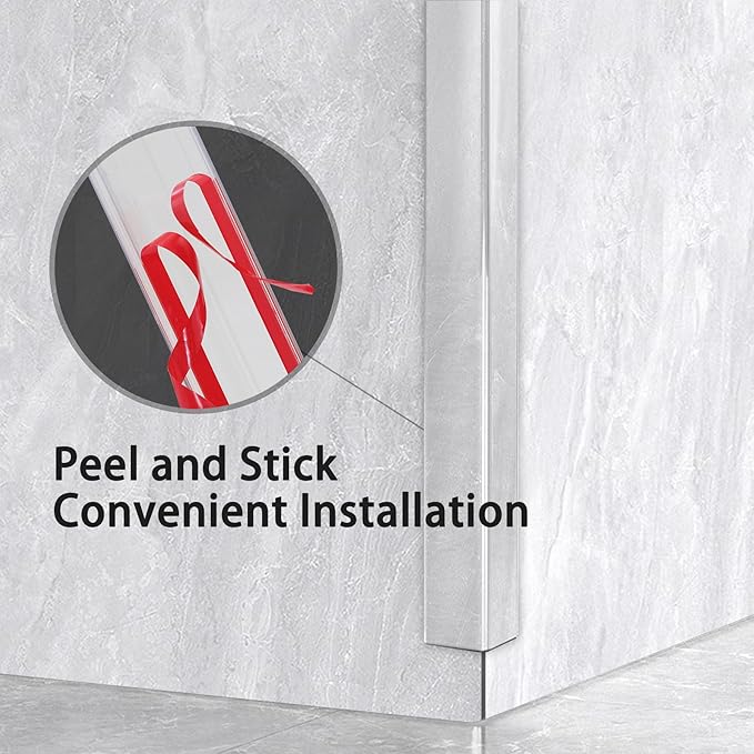 Gaahing 4Pcs Peel and Stick Clear Corner Guards, Self-Adhesive L-Shaped Outside Corner Shield for Wall Edge Furniture Door Frame Protector Bumper (3.9ft x 1.0in)