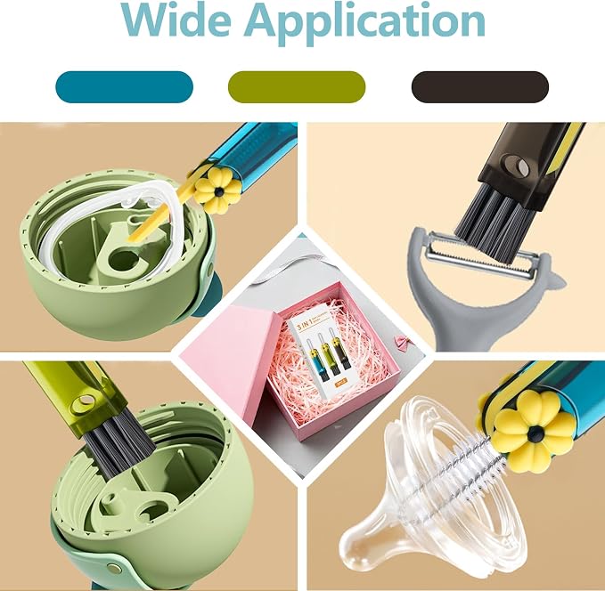 3 in 1 Cup Lid Gap Cleaning Brush Set, Cup Lid Gap Cleaner, Home Kitchen - Image 6