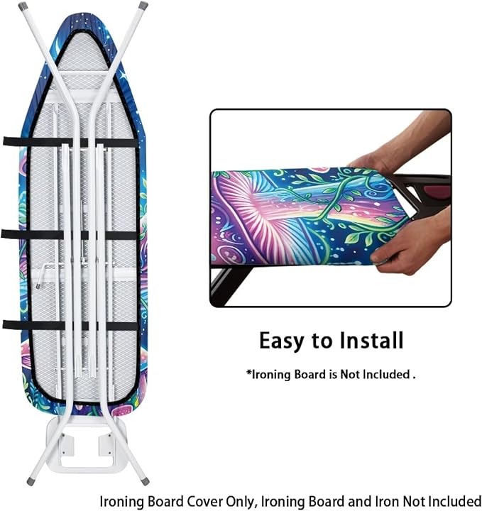 Black Cat Ironing Board Cover 15x54 Inch Extra Thick Resistant Scorch and - Image 4