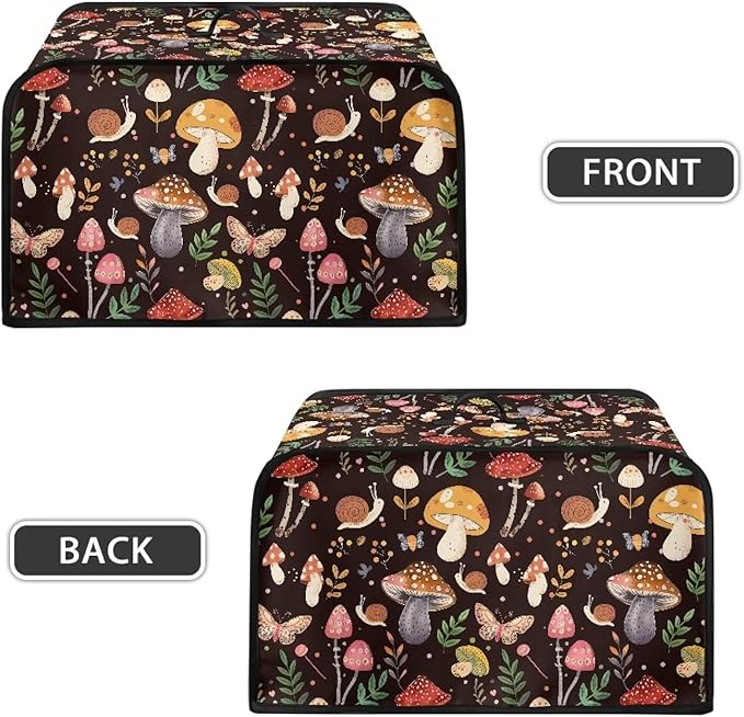 Cute Mushroom Crock Pot 6-8 Quart Slow Cooker Cover Dust Cover - Keep Appliance Clean & Decor for Table