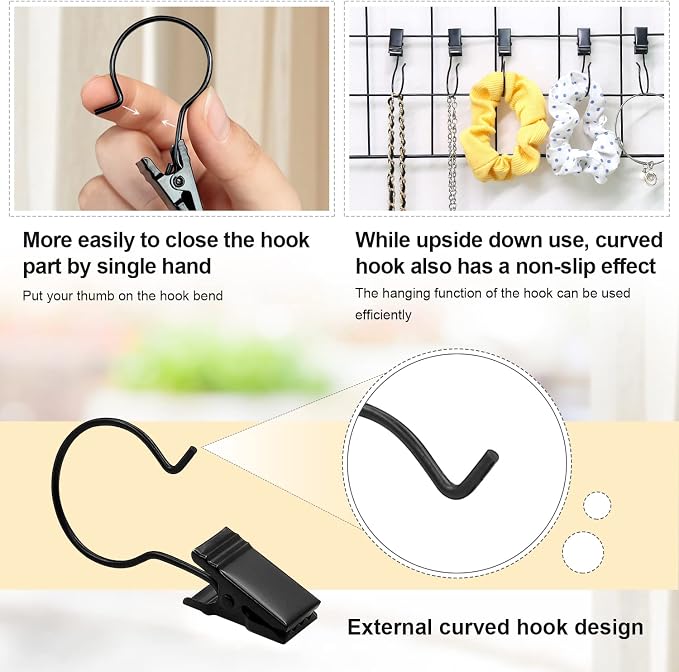 Coideal Large Curtain Clips Hooks - Image 6