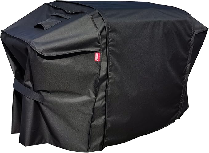 Extension Griddle Cover for All 28"&36“ with Foldble Shelf Models,Waterproof 300D*300D Dyed Polyester with TPU Coating; Flat Top Gas Grill Cover, Black；