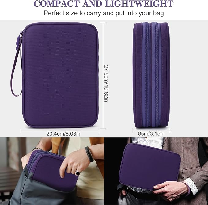 FYY Electronic Organizer, Travel Tech Pouch Bag, Extra Large, Waterproof - Image 2
