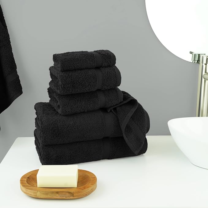 Chakir Turkish Linens 100% Cotton 6-Piece Towel Set, Oeko-Tex Certified: 2 Bath - Image 2