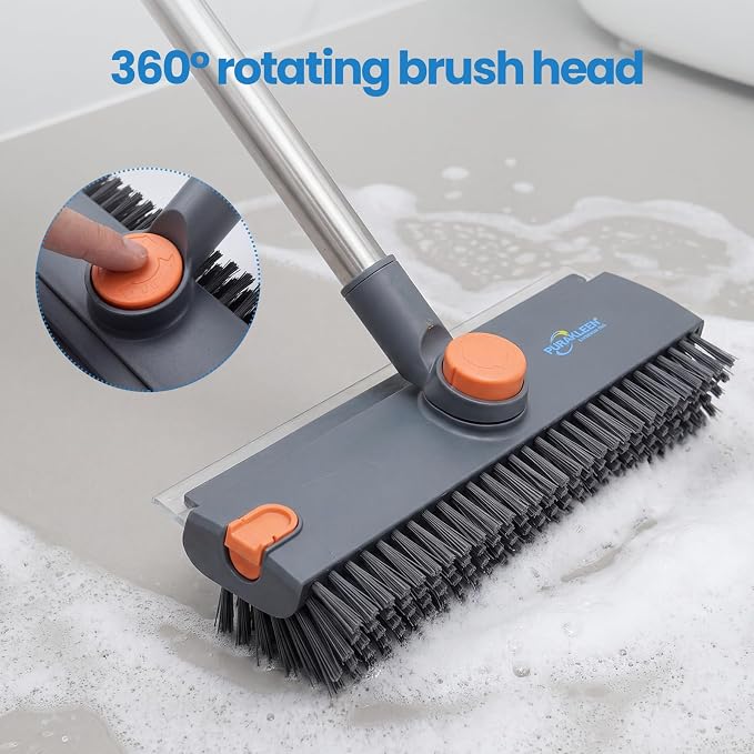 3 in 1 Floor Scrub Brush, Heavy Duty 90° Bristle - Image 3