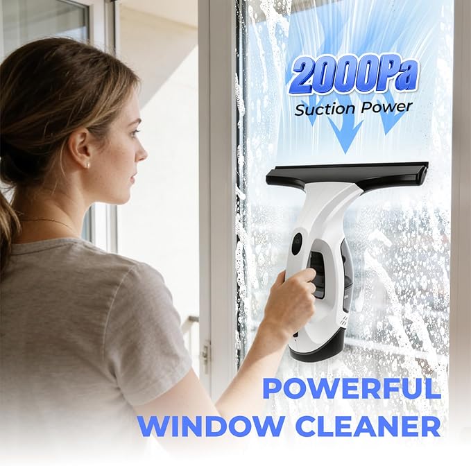 Window Vacuum Squeegee Cordless, Electric Window Cleaner Squeegee - Image 6