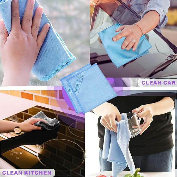 Window Cleaning Cloth, Glass Cleaning Cloth, Streaks Schatches Free. - Image 3