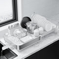 Kitsure Expandable Metal Dish Drying Rack, 16.1-26.6" L x 12.6" W, Auto-Drain by Kitsure
