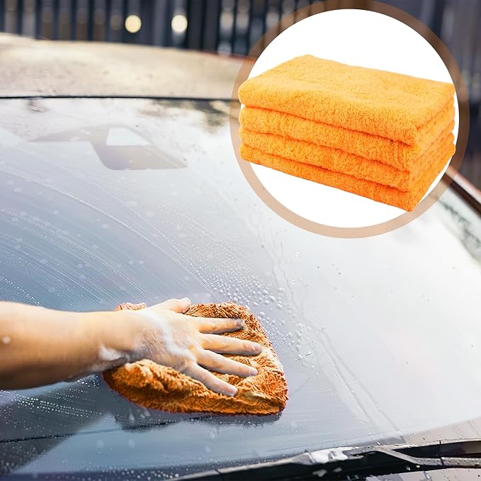 4 Pcs Extra Large Microfiber Cleaning Cloth, Lint and Streak Free - Image 6
