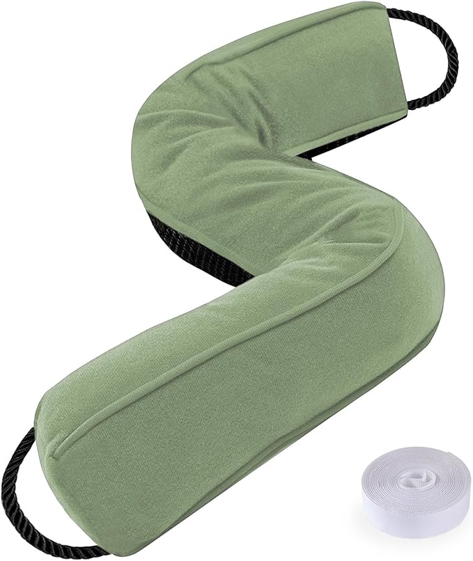 Sunolga Door Draft Stopper, Removable Washable Cover, Light Green | Weighted by SunolgaIndustriesInc