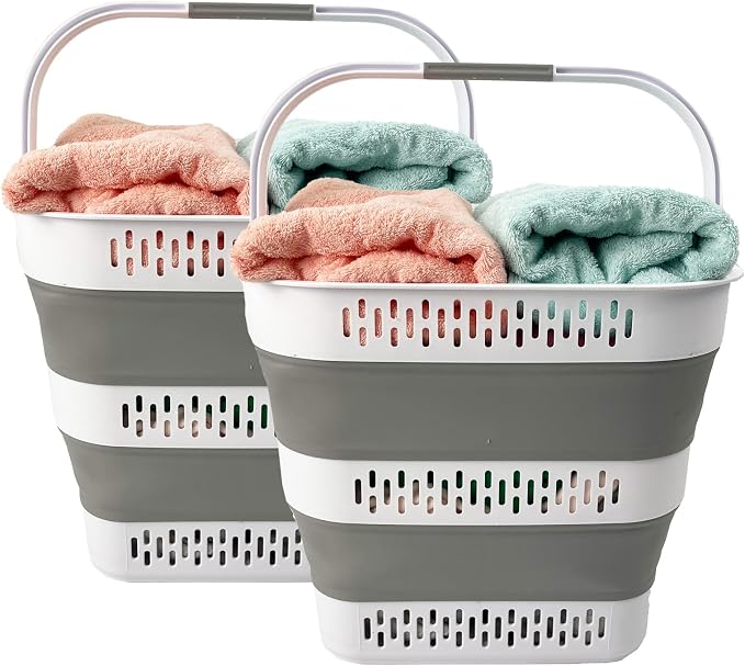 SAMMART 38L Collapsible Laundry Basket by SAMMART