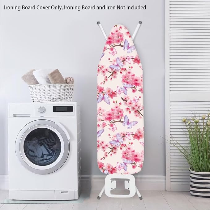 Butterfly Cherry Blossoms Pattern Ironing Board Cover 15x54 Inch Standard - Image 4