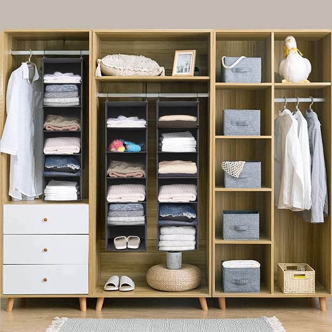 MAX Houser 6 Tier Hanging Closet Organizer - Image 7