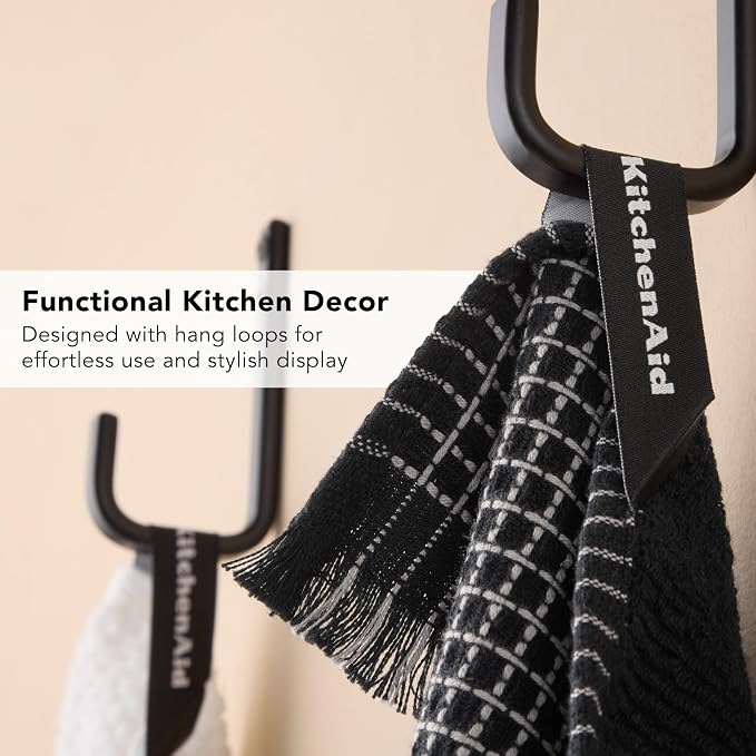 KitchenAid Gourmet Series Gridlines Kitchen Towels 3-Pack Set, 100% Cotton - Image 6