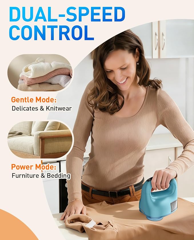 Fabric Shaver with Dual Head, 2X Faster Lint Remover - Image 5
