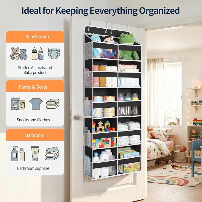 Yecaye 5 Tier Over The Door Organizer, Door Organizer - Image 7