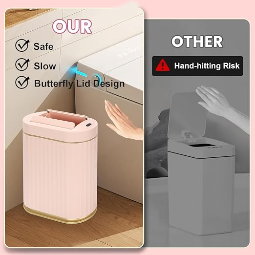 ELPHECO Motion Sensor Bathroom Trash Can - Image 4
