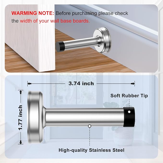 Door Stopper, No Drilling Wall Protection - Image 3