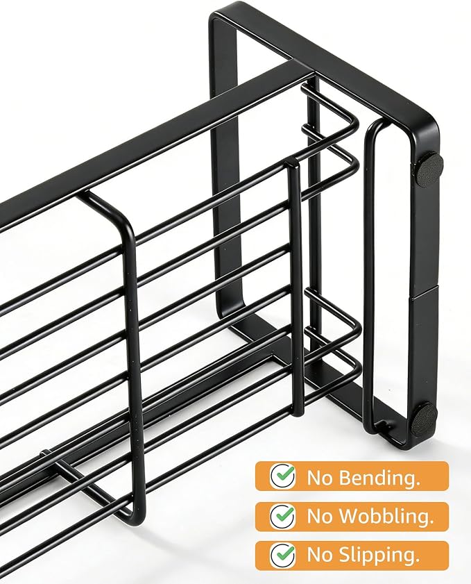 HULISEN Large Kitchen Sponge Holder, 304 Stainless Steel Sink Caddy - Image 5