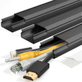Yecaye TV Cord Hider, 42in Cord Cover Wall Mounted, W1.18in H0.6in, Wire Covers by Yecaye