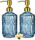COHOSEGE 17 Oz Blue Glass Kitchen Soap Dispenser by COHOSEGE
