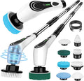 Cordless Electric Spin Scrubber, 8-in-1 Bathroom Cleaner | Bathroom scrubber by Lichffy