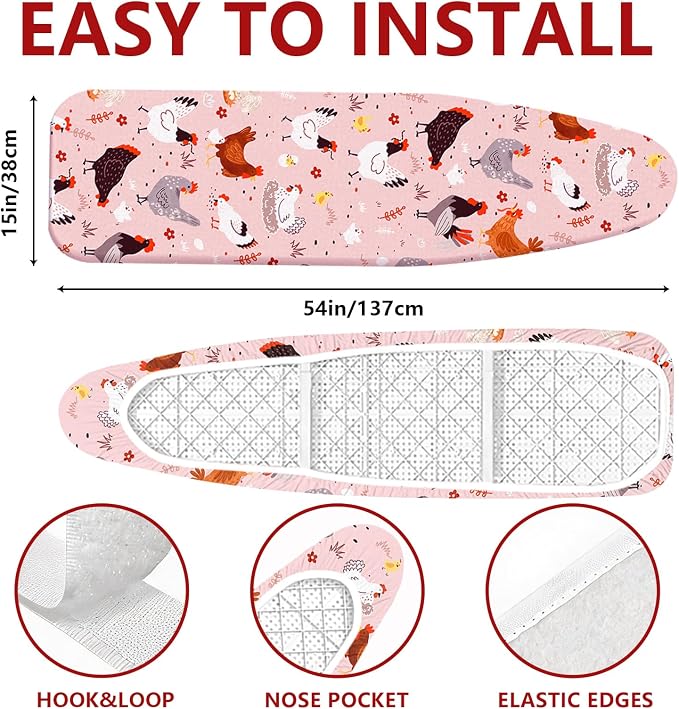 Ironing Board Cover and Pad 15"x54" Thick Standard Size - Image 2