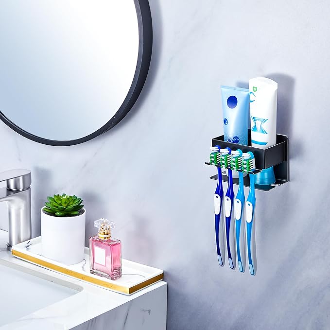 Toothbrush Head Holders, Electric Tooth Brush Head Holder, Adhesive Toothpaste - Image 3